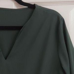 Olive Green Mini Dress